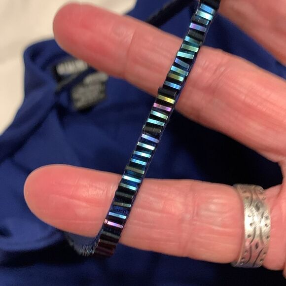 Rimini Petites Size 4 formal maxi dress with sequined spaghetti straps - Picture 5 of 10